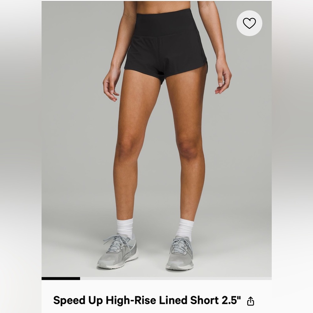 Lululemon Speed Up High-Rise Lined Shorts 2.5”